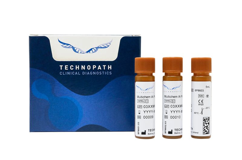 Multichem IA Plus tri-level immunoassay vials
